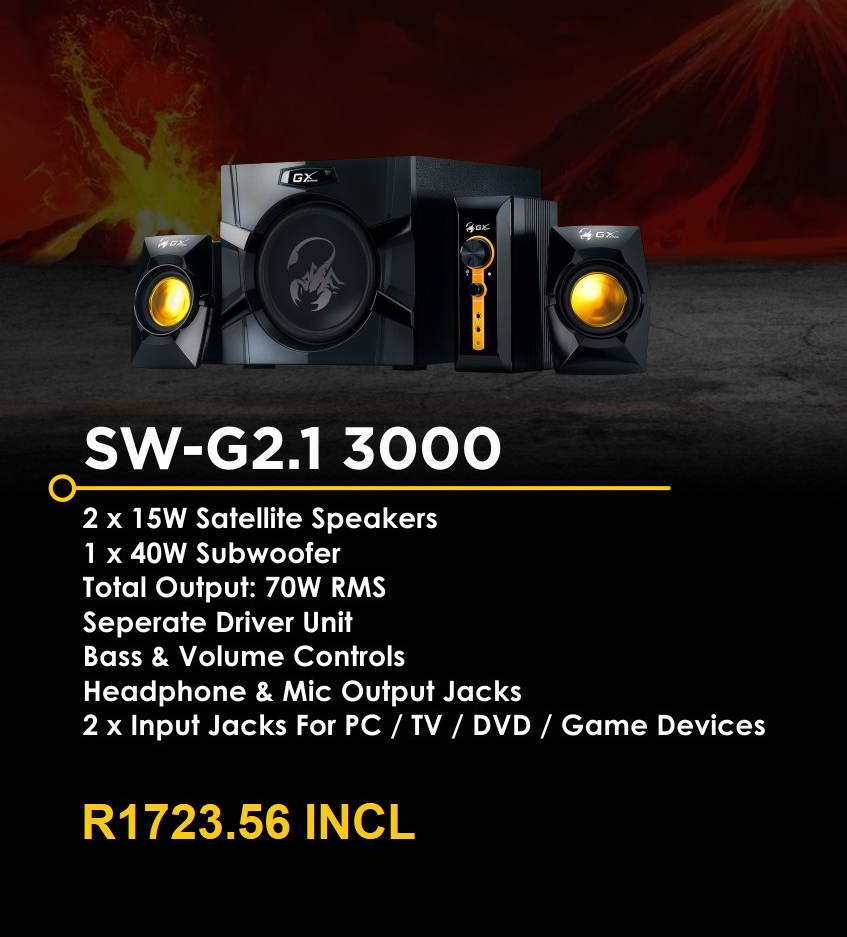 GX SW-G2.1 3000 GAMING SPEAKERS